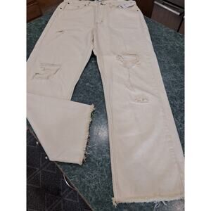 BDG Urban Outfitters Cowboy Jeans 34x30 Baggy Skater Grunge Raw Hem Distress NWT